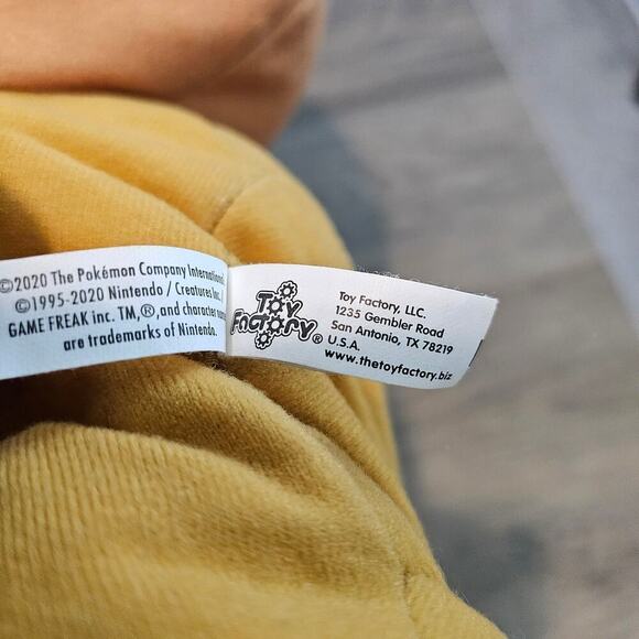 Pokemon Eevee Plush Squishy Toy 20" Toy Factory Large Stuffed Animal Nintendo - Picture 11 of 13